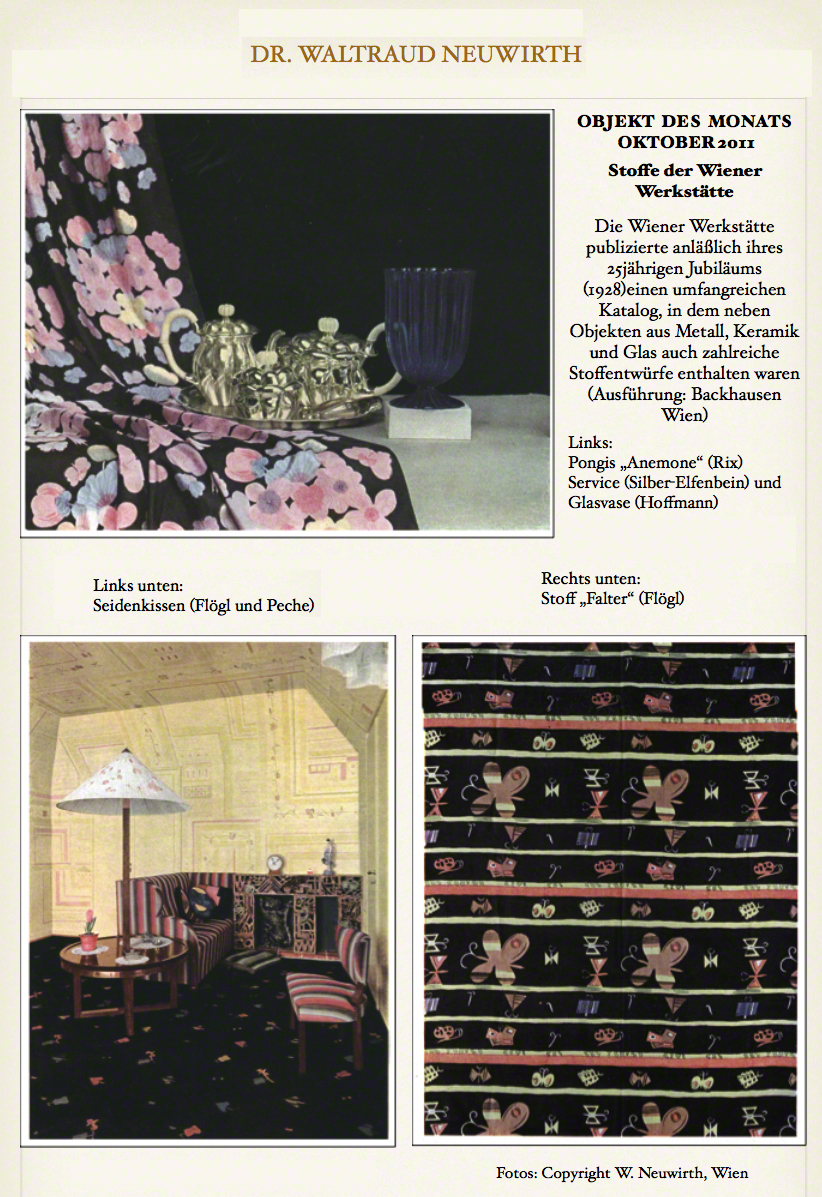 Wiener Werkstätte Stoffe