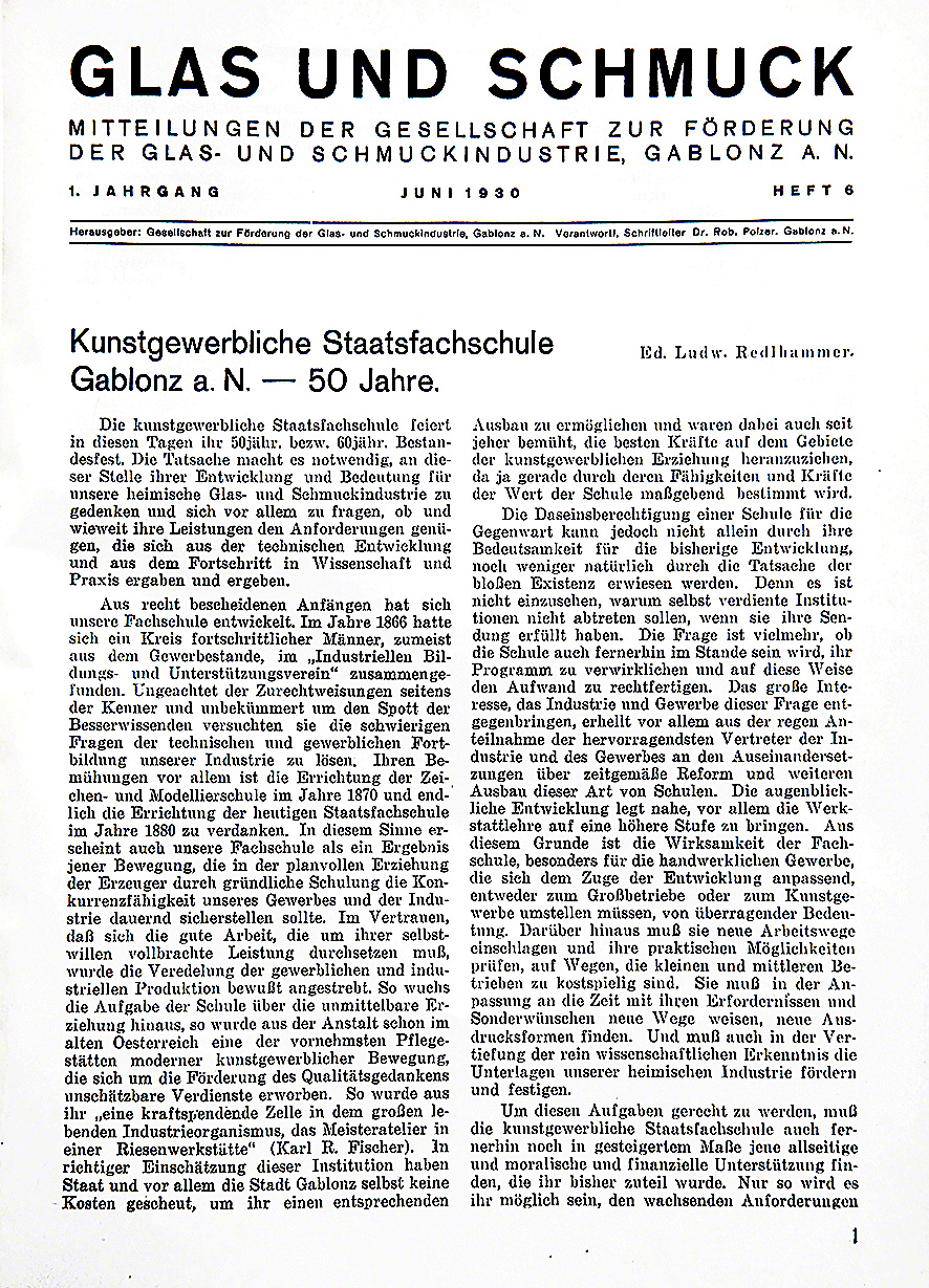 Fritz Dietl, Wien - Gablonz