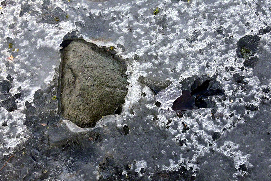 Lusthauswasser, vereist