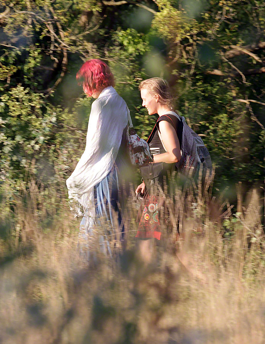Mädchen in der Lobau - Spätsommer-Impressionen