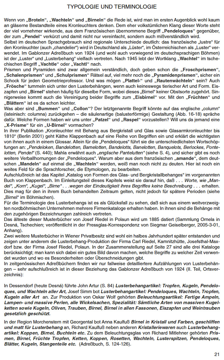 Böhmischer Lusterbehang