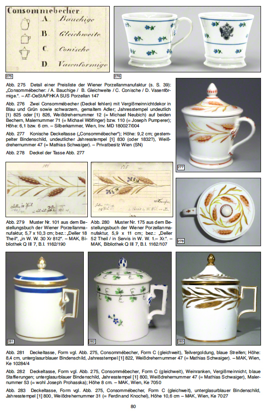 Wiener Porzellan Biedermeier Tafelservice