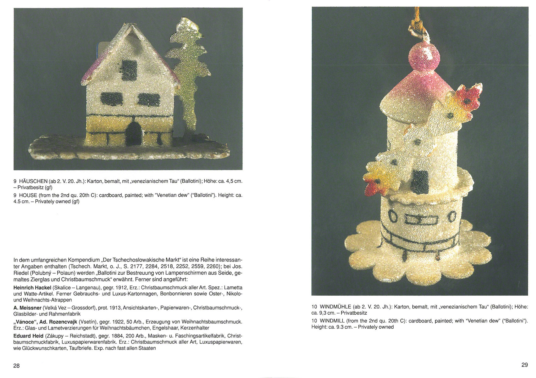 Glasperlen-Christbaumschmuck