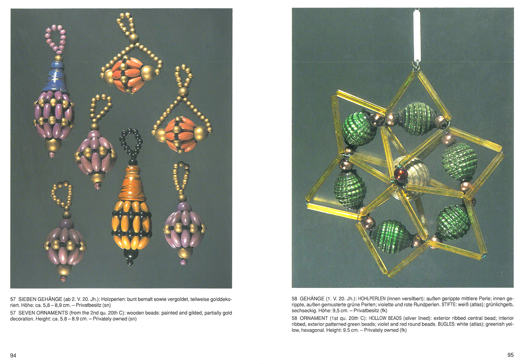 Glasperlen-Christbaumschmuck