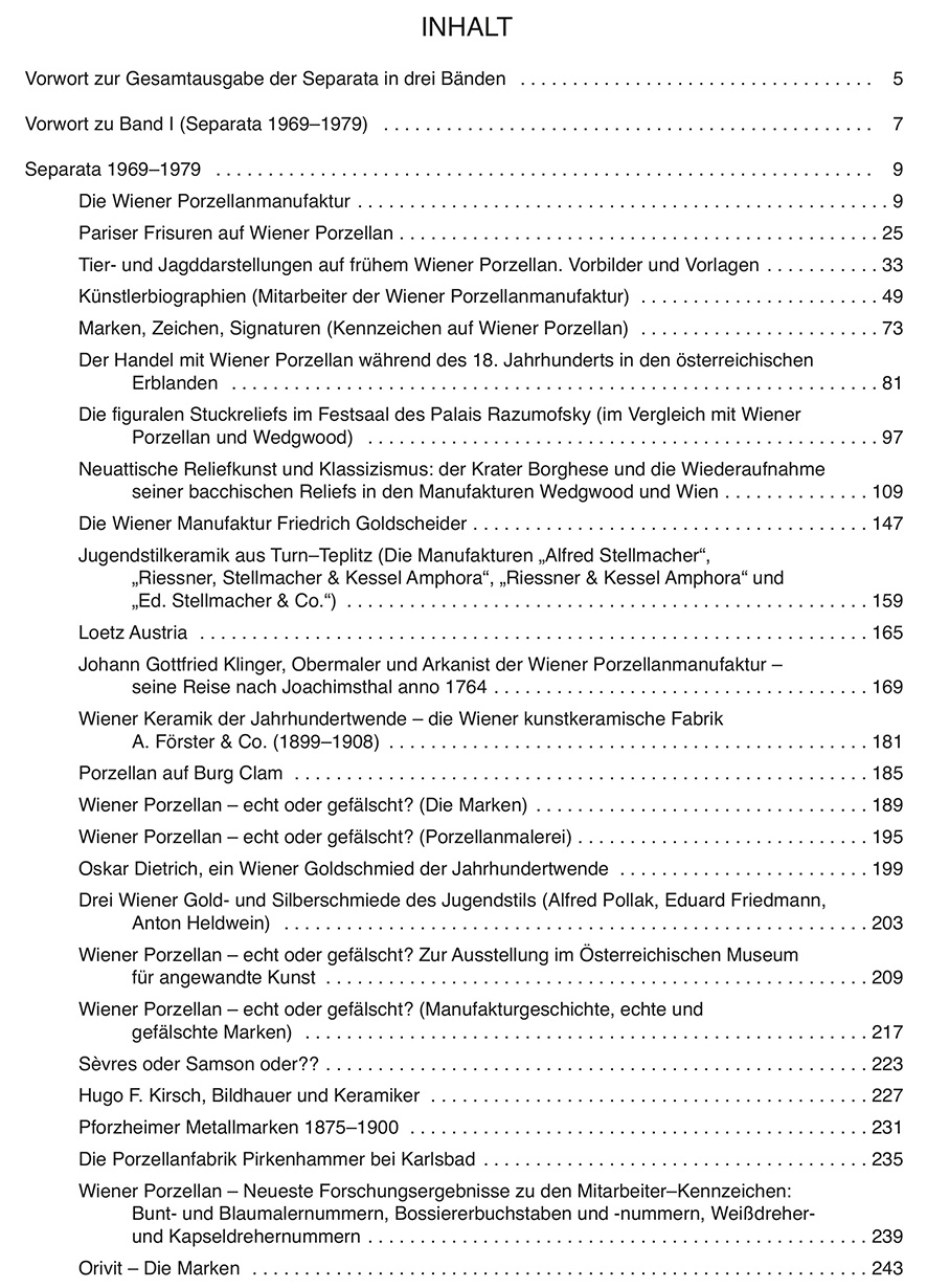 Neuwirth Separata I Inhalt