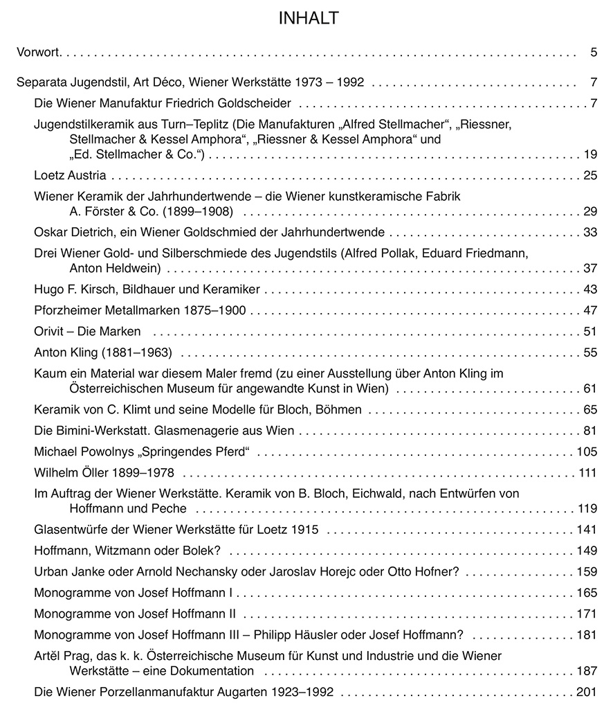 Neuwirth Separata Band VII Inhalt